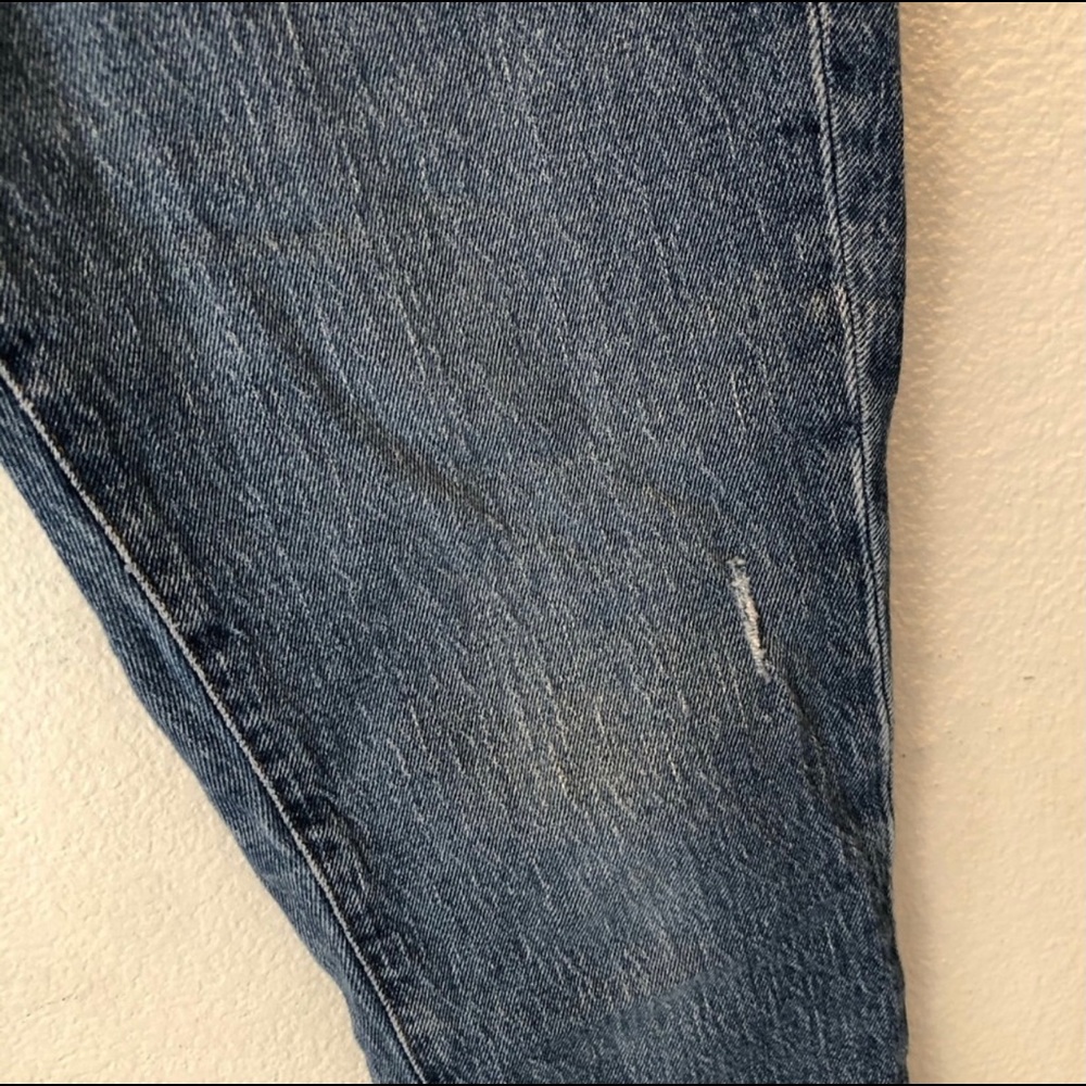 ⭐️ EUC Madewell Slim Crop Boy Jean Chewed Hem - SIZE 2 - Picture 3 of 13